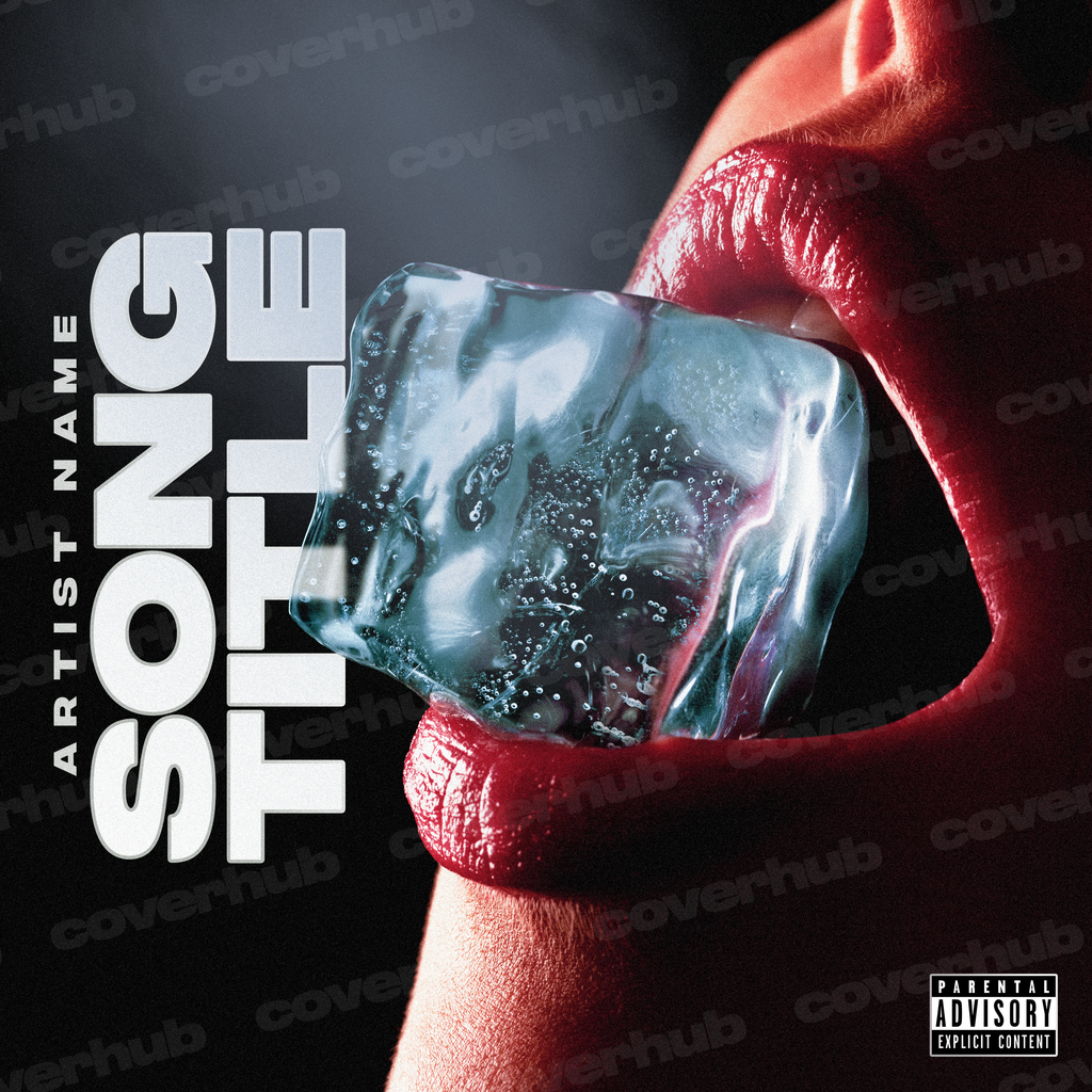 ICE CUBE LIPS MOUTH PREMADE ALBUM SINGLE COVER ART WORK TEMPLATE